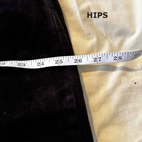 NEW PHOTOS! CORDUROYS, DENIM BOOTCUT, BLACK, SIZE WOMEN 24W, STRETCH FABRIC, FLY - Picture 9 of 16